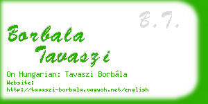 borbala tavaszi business card